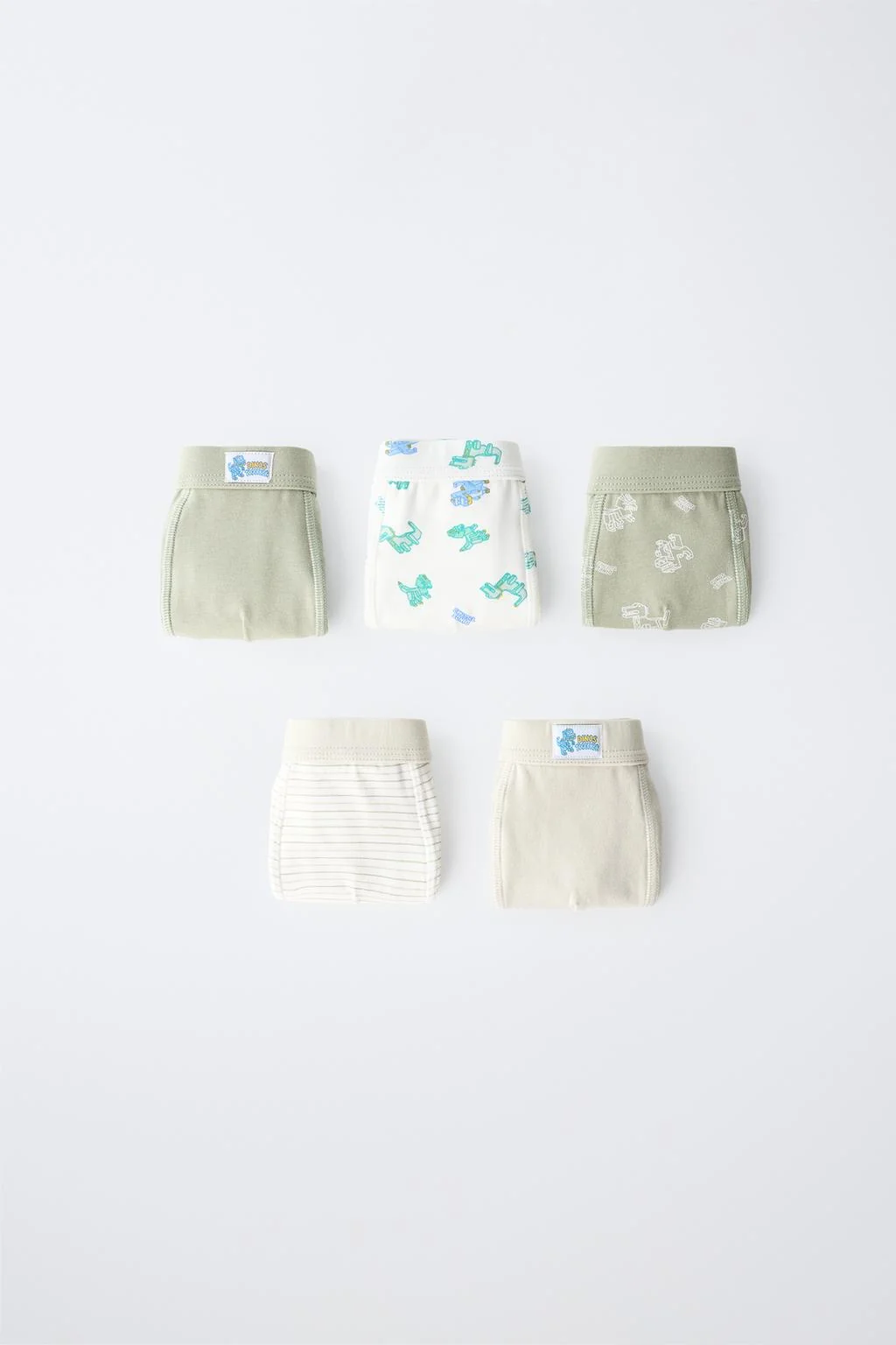 2-6 YEARS / 5-PACK OF DINOSAUR BOXERS