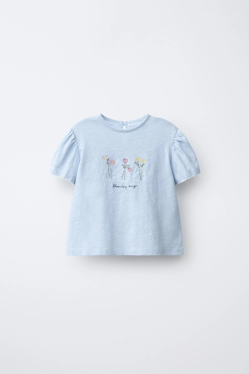 FLORAL EMBROIDERED T-SHIRT