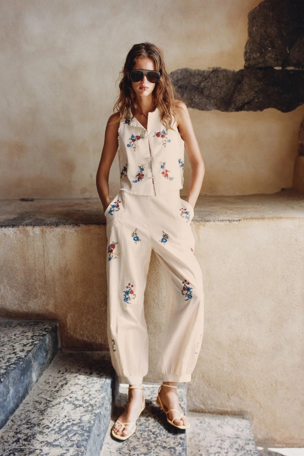 EMBROIDERED SAROUEL TROUSERS