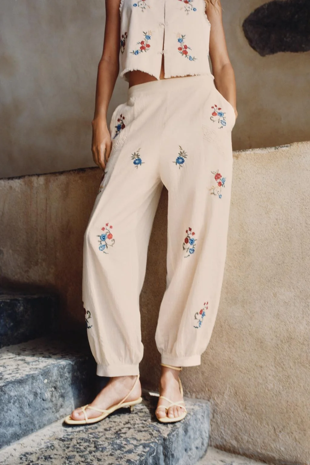 EMBROIDERED SAROUEL TROUSERS
