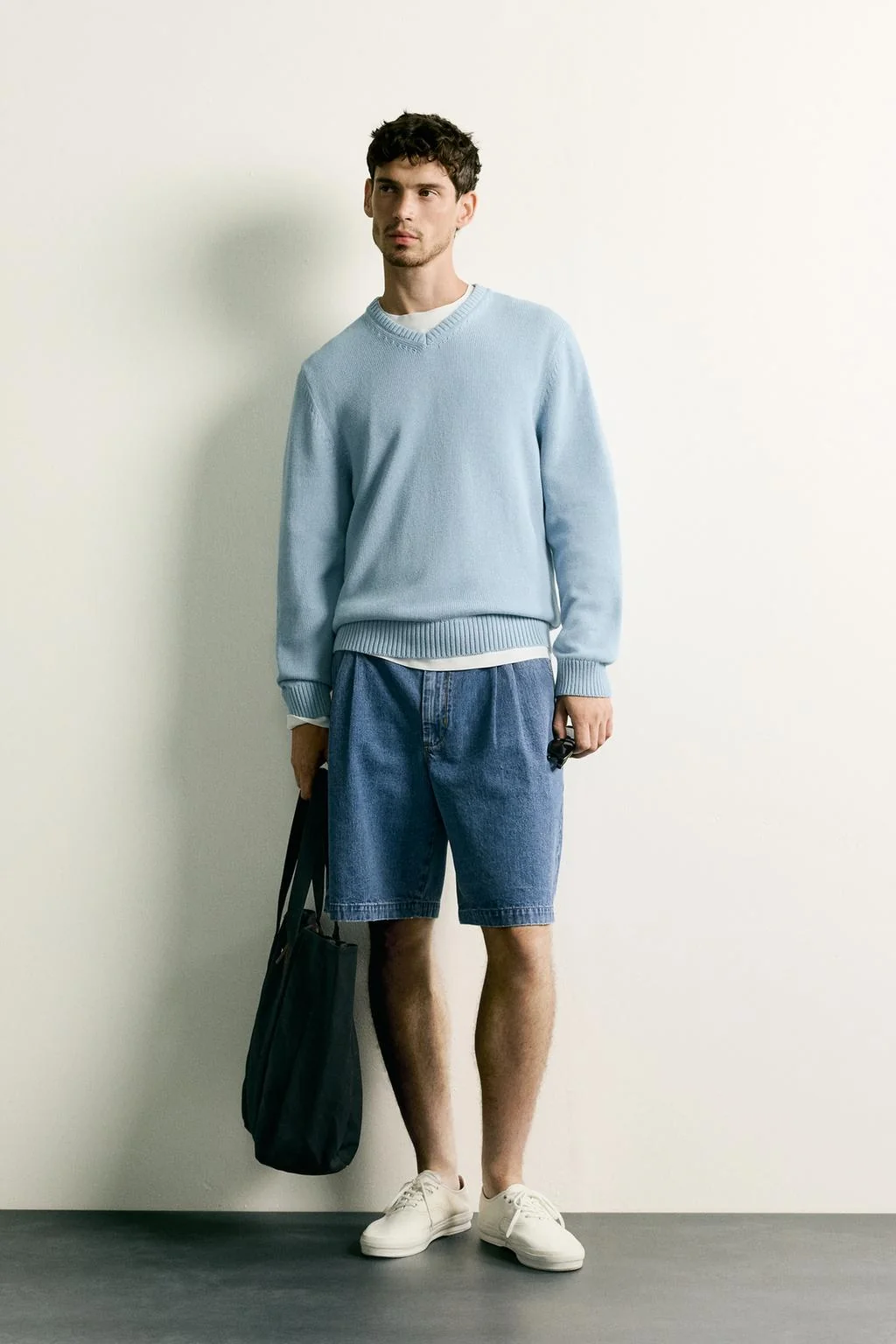 COTTON-LINEN REGULAR FIT JUMPER
