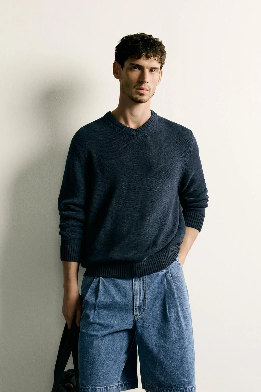 COTTON-LINEN REGULAR FIT JUMPER