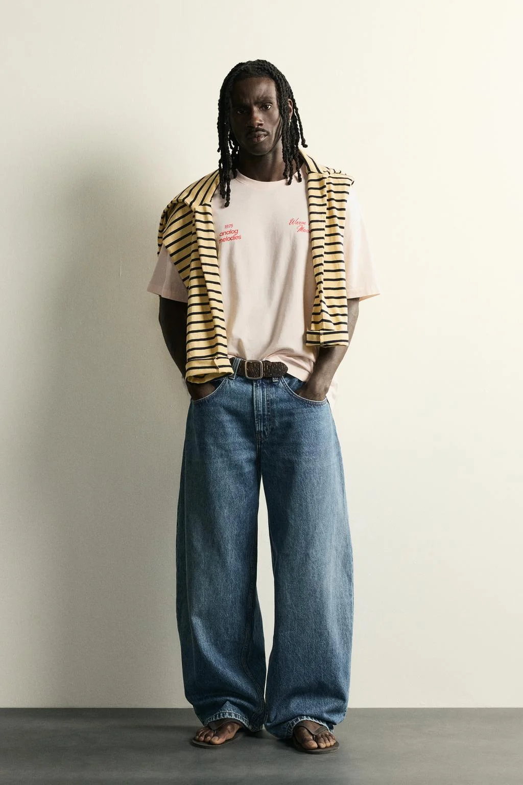 WASHED TEXT RELAXED FIT T-SHIRT