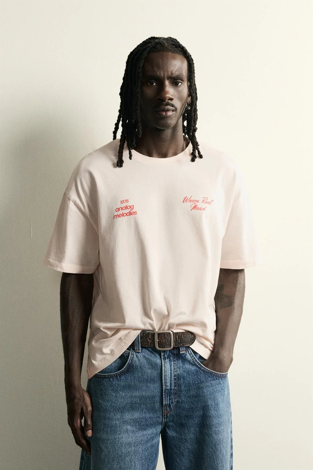 WASHED TEXT RELAXED FIT T-SHIRT