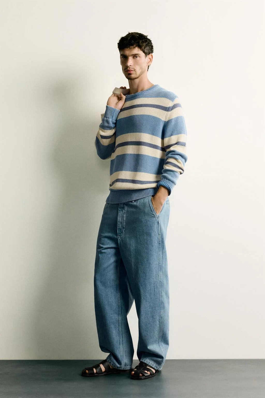 STRAIGHT-LEG DENIM CHINOS