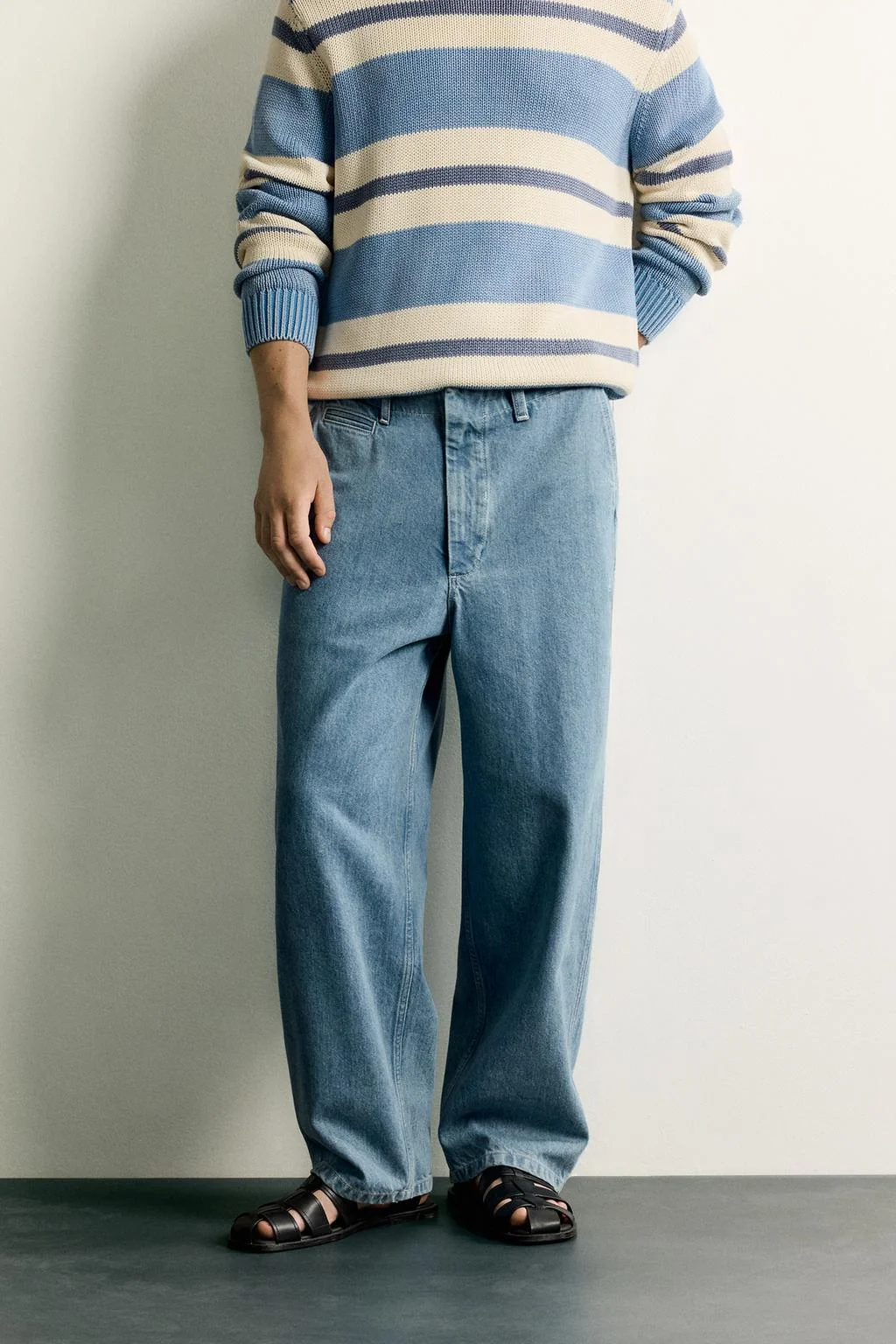 STRAIGHT-LEG DENIM CHINOS
