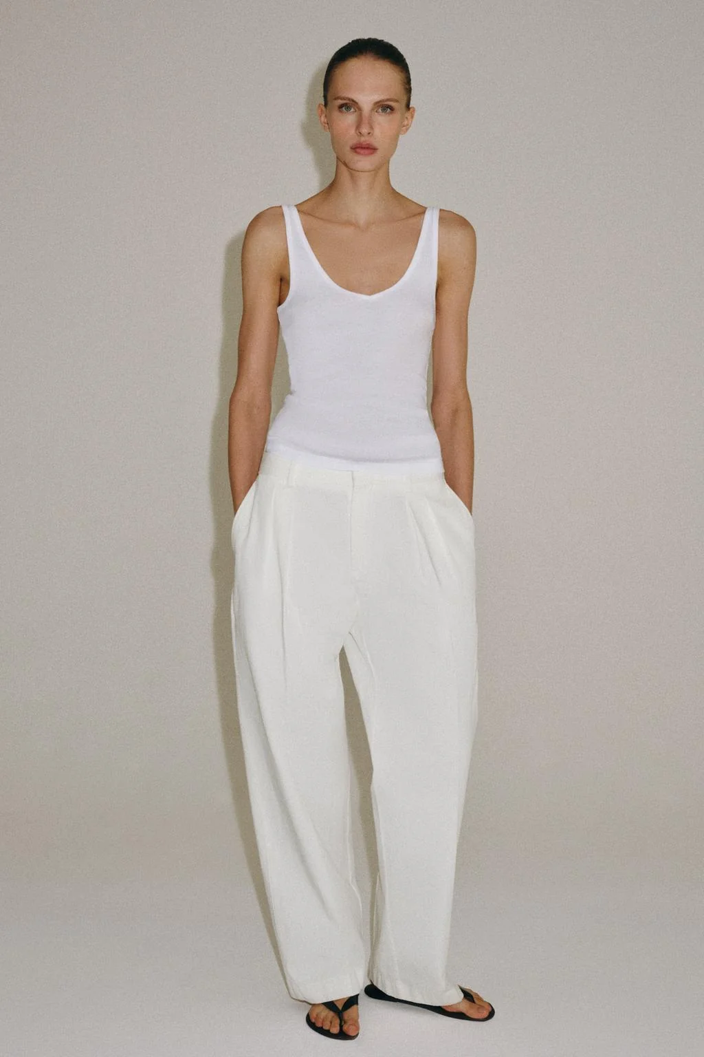 COTTON STRAPPY TOP