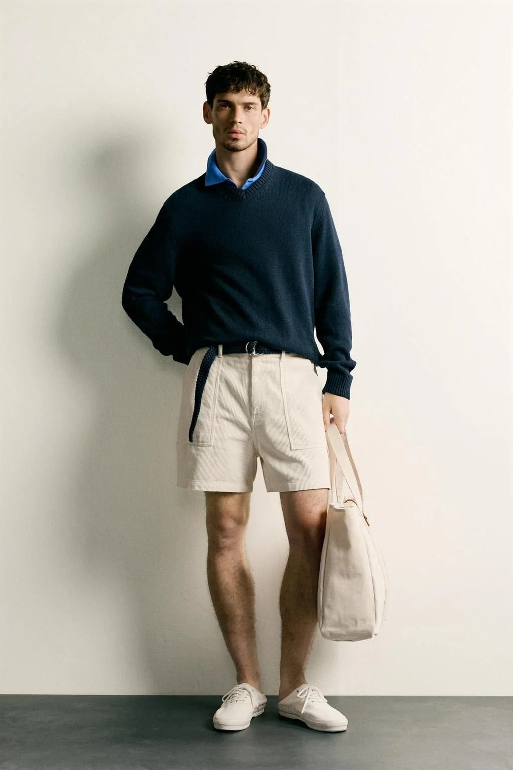 REGULAR FIT CORDUROY BERMUDA SHORTS
