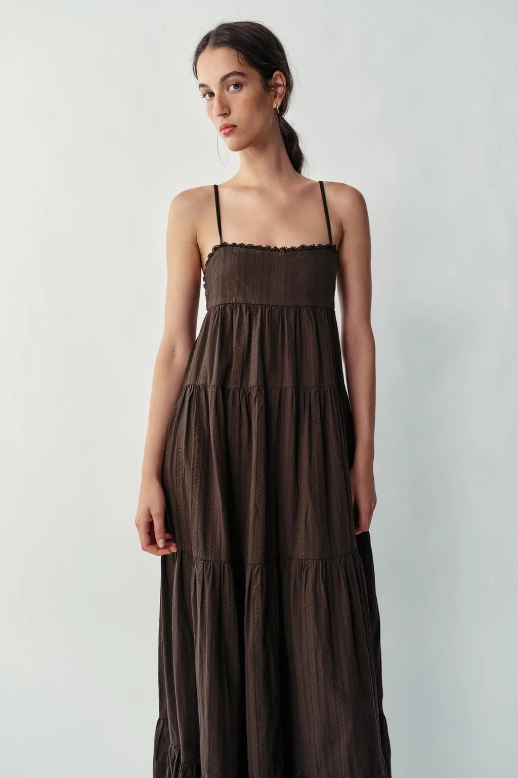 PANELLED LONG DRESS