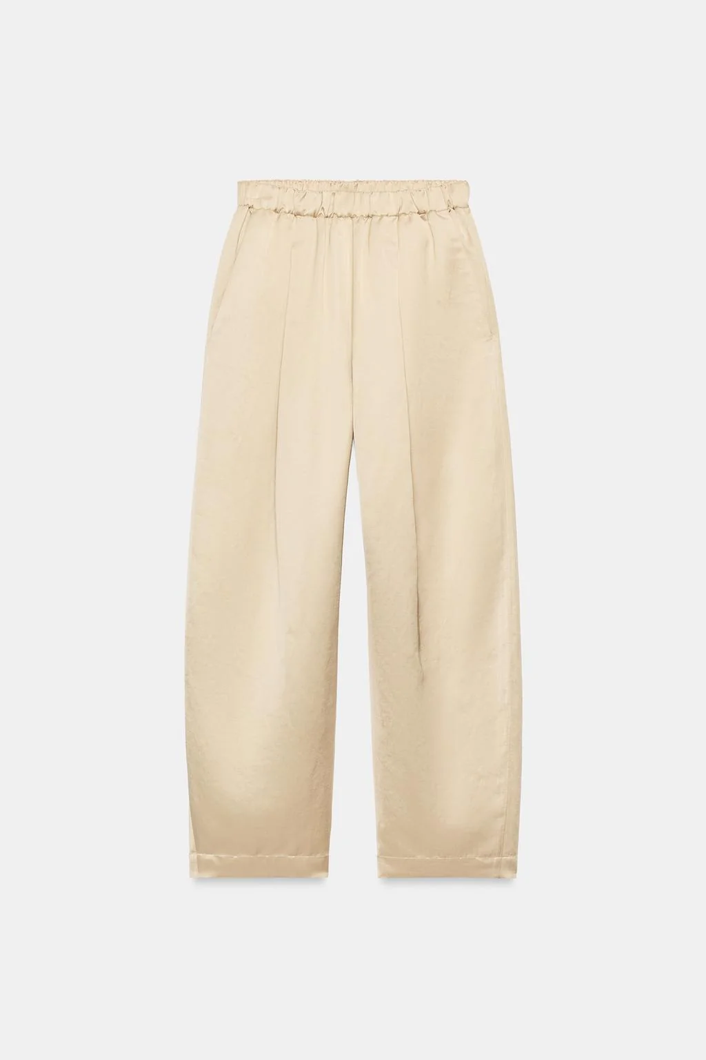 ZW COLLECTION SATIN BARREL TROUSERS