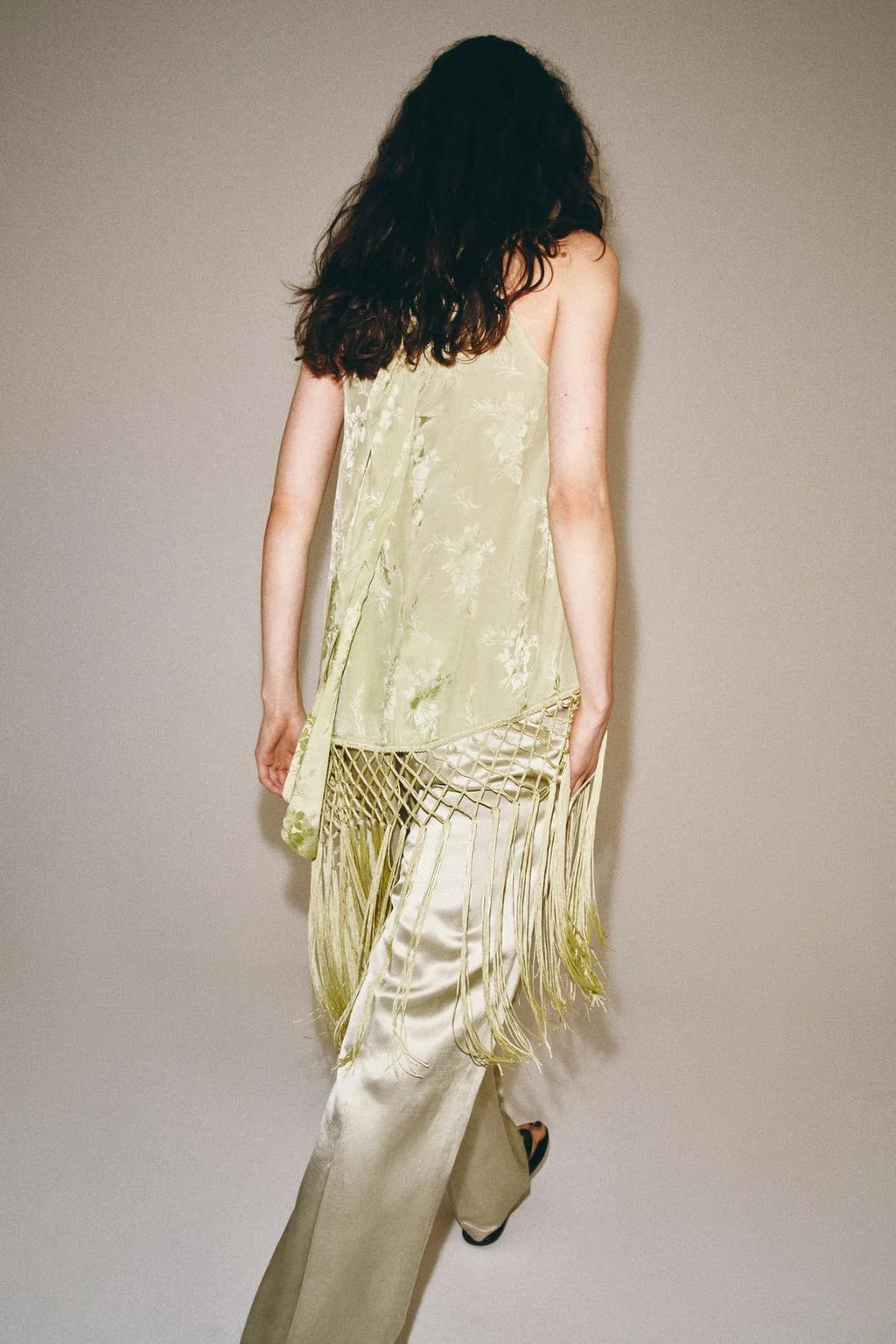 ZW COLLECTION STRAIGHT-LEG LINEN BLEND TROUSERS