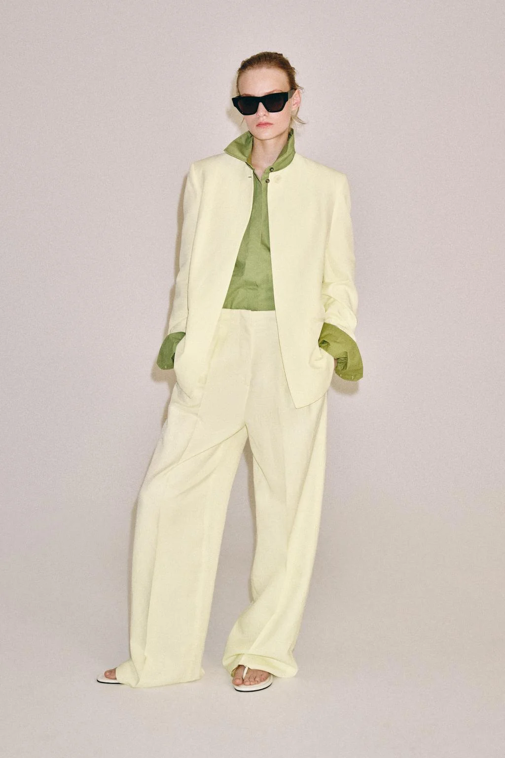 ZW COLLECTION PLEATED TROUSERS