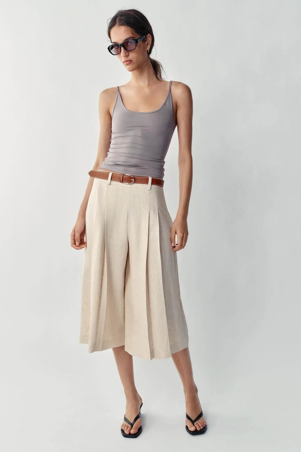 LONG BERMUDA SHORTS WITH BELT