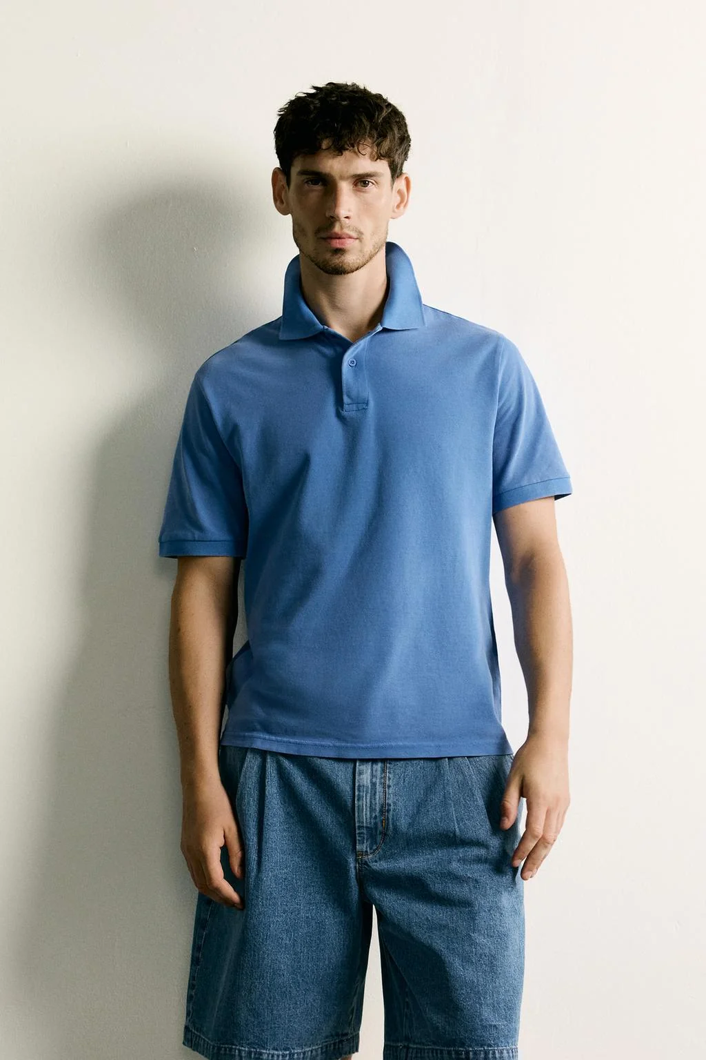 REGULAR FIT WASHED PIQUÉ POLO SHIRT