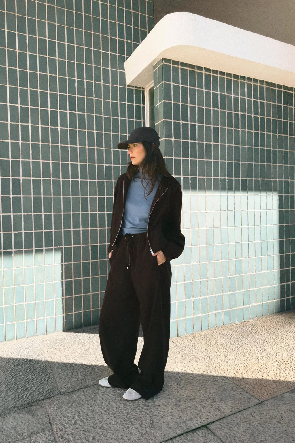 Набор брюк с широкими штанинами на резинке