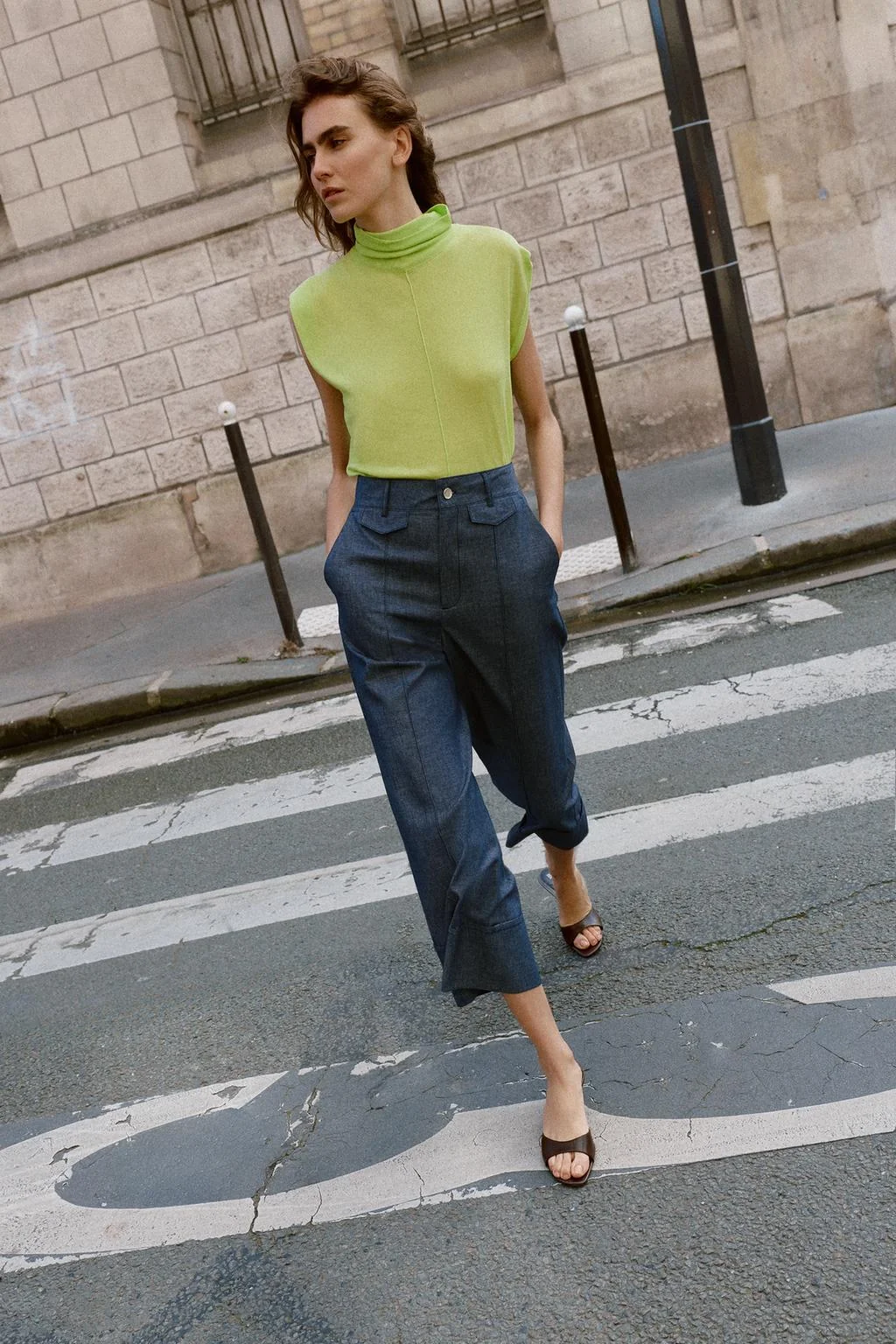 Кюлоты из льняной смеси