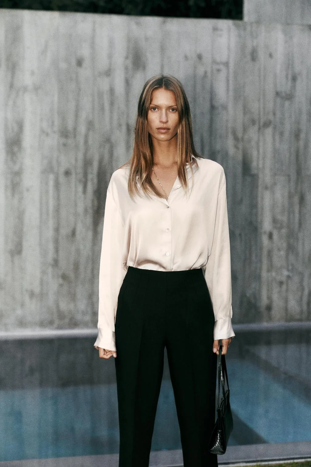 Брюки с высокой талией