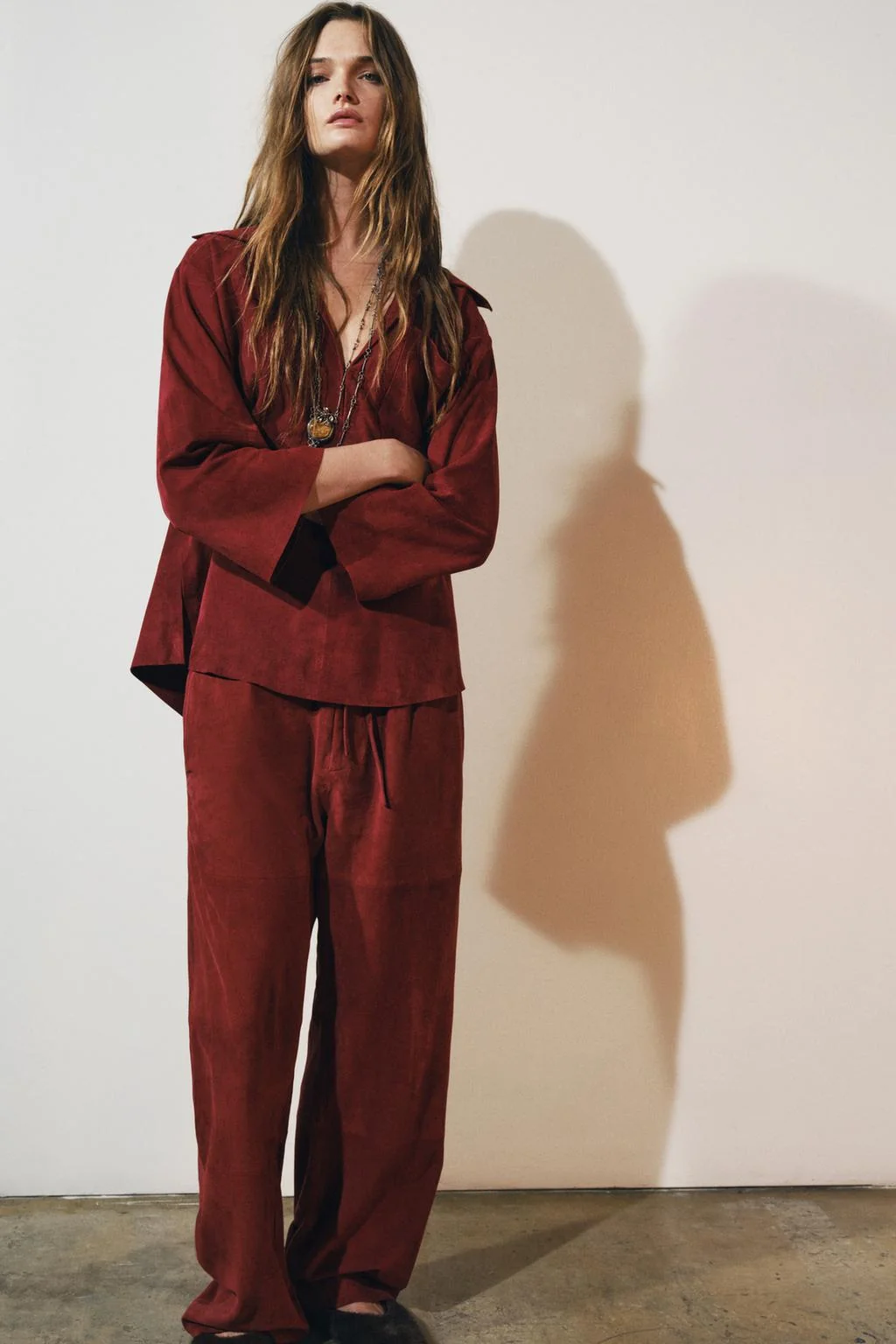 Ограниченная серия замшевые брюки