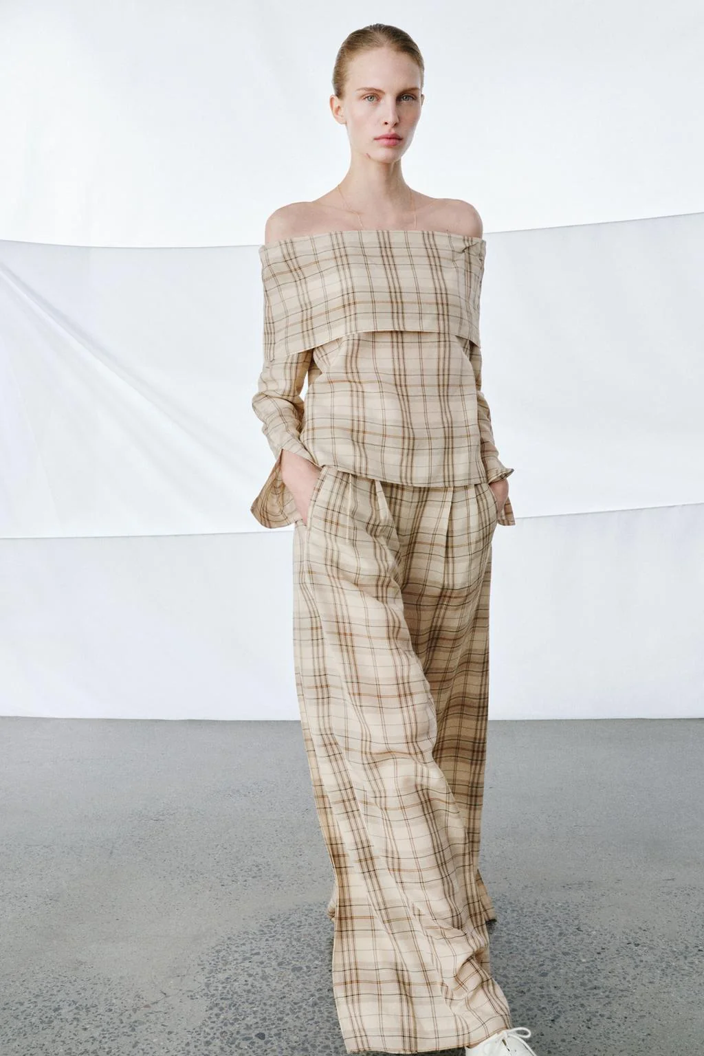 Брюки в клетку ZW COLLECTION