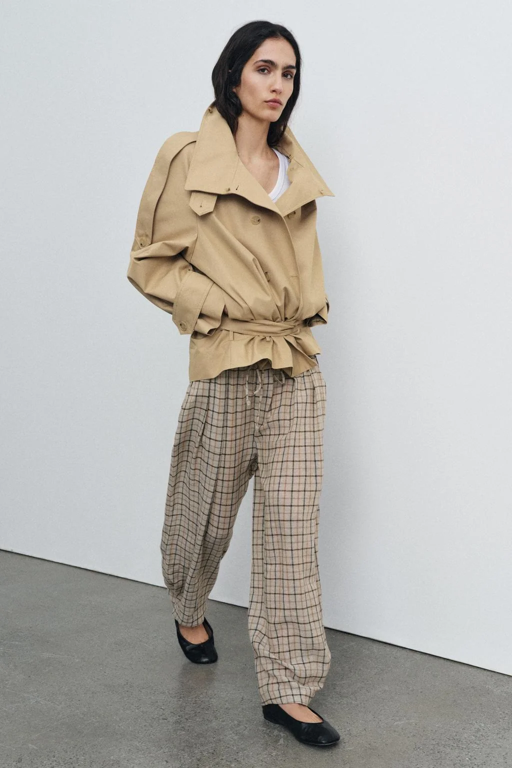 Клетчатые брюки ZW COLLECTION