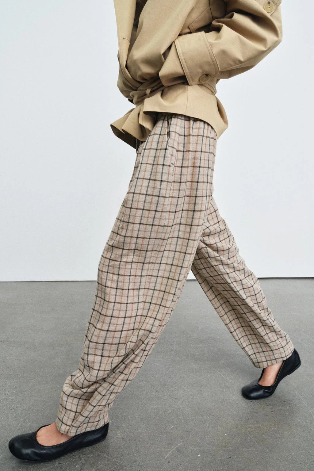 Клетчатые брюки ZW COLLECTION