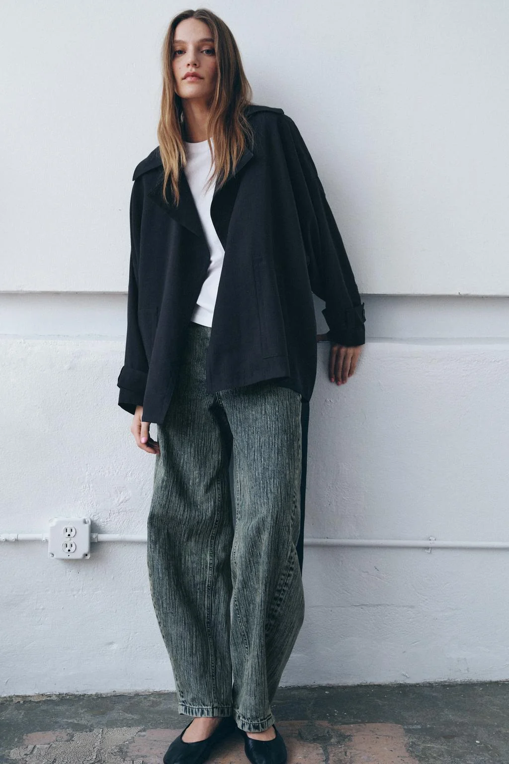 ZW COLLECTION короткий струящийся тренч — ТРЕНЧ