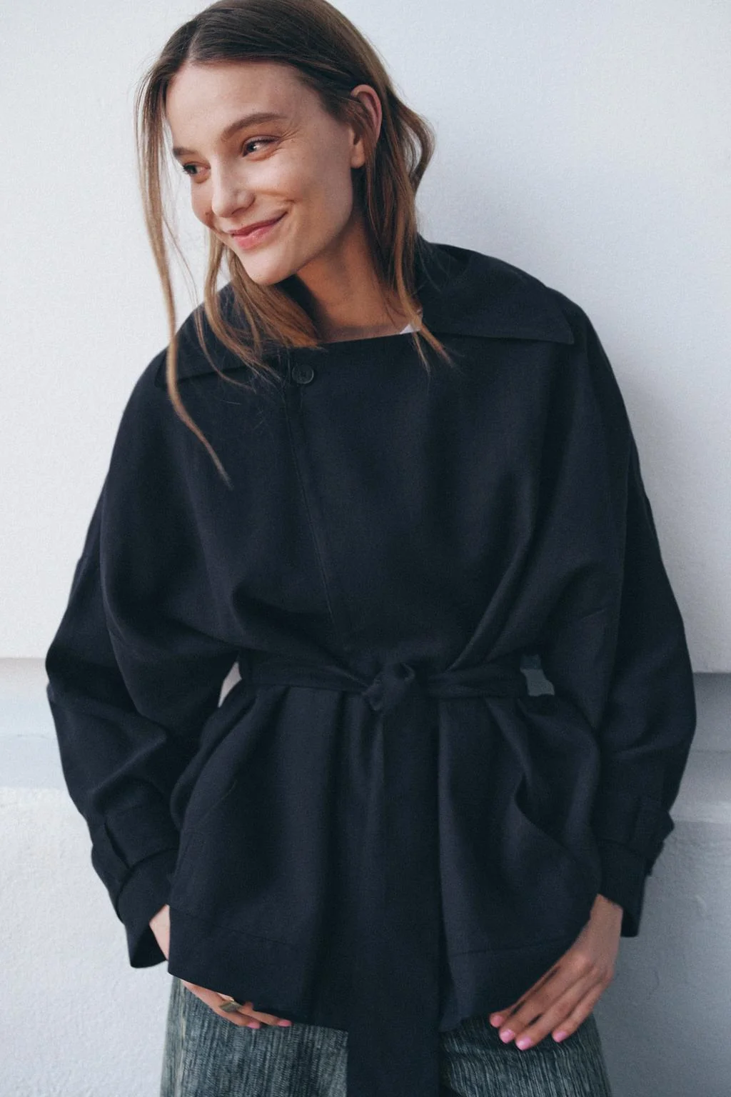 ZW COLLECTION короткий струящийся тренч