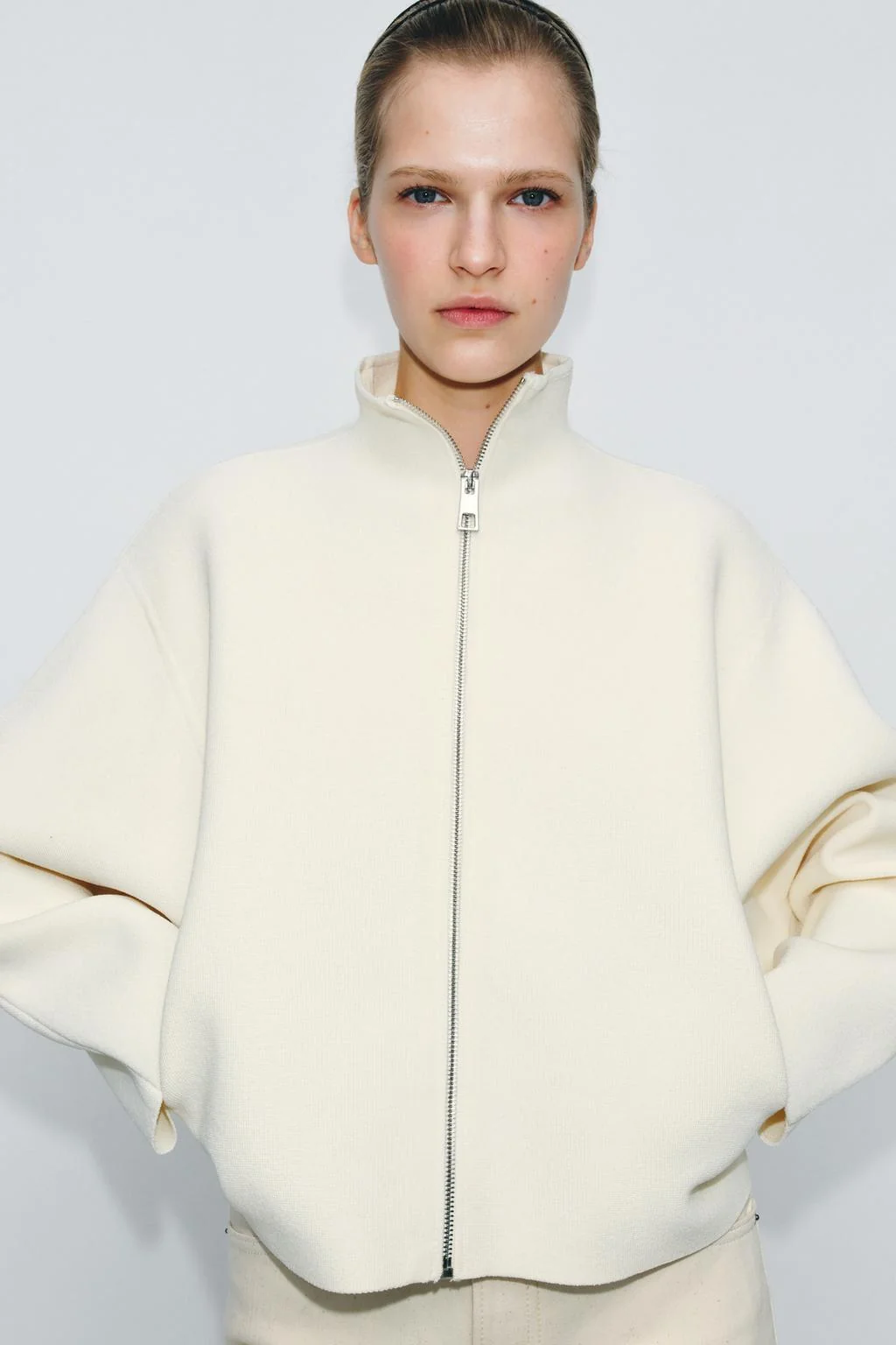 Застёжка-молния вязаный кардиган