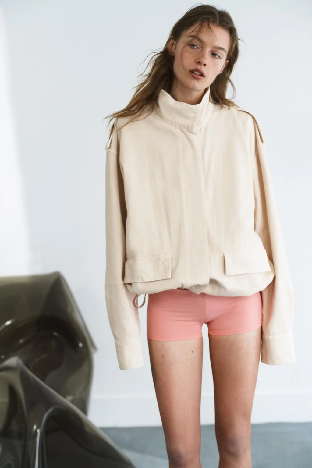 Куртка с высоким воротом