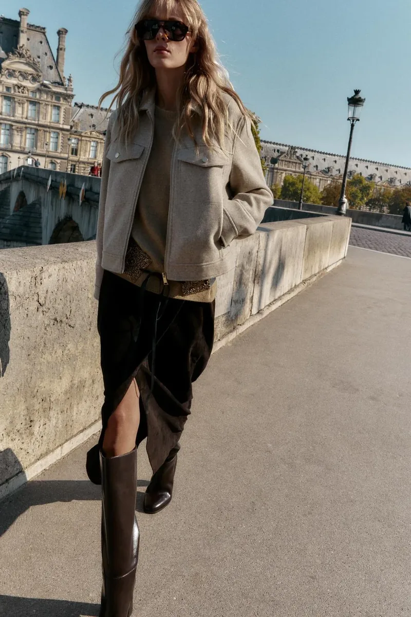 Мягкий жакет на молнии