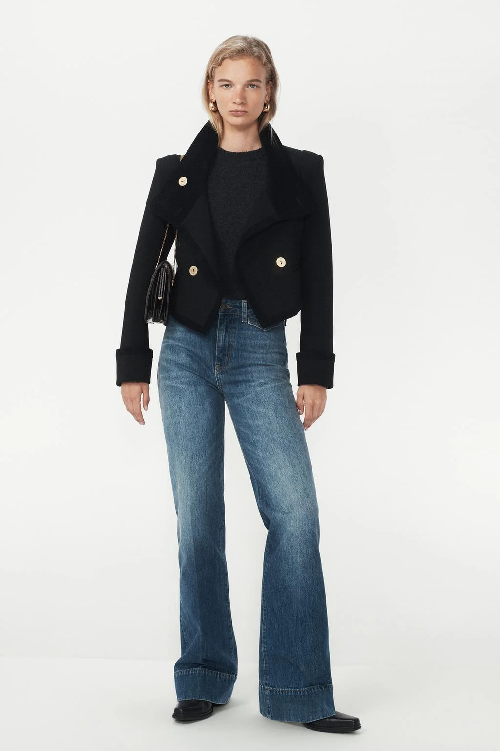 Укороченный пуговицами жакет — товар ZARA Woman