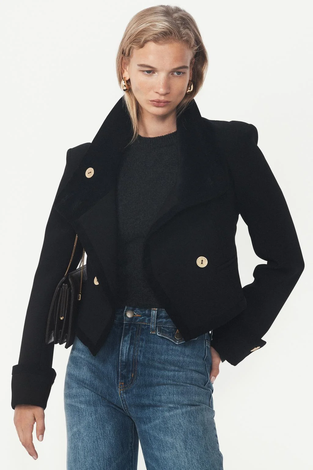 Укороченный пуговицами жакет — товар ZARA Woman