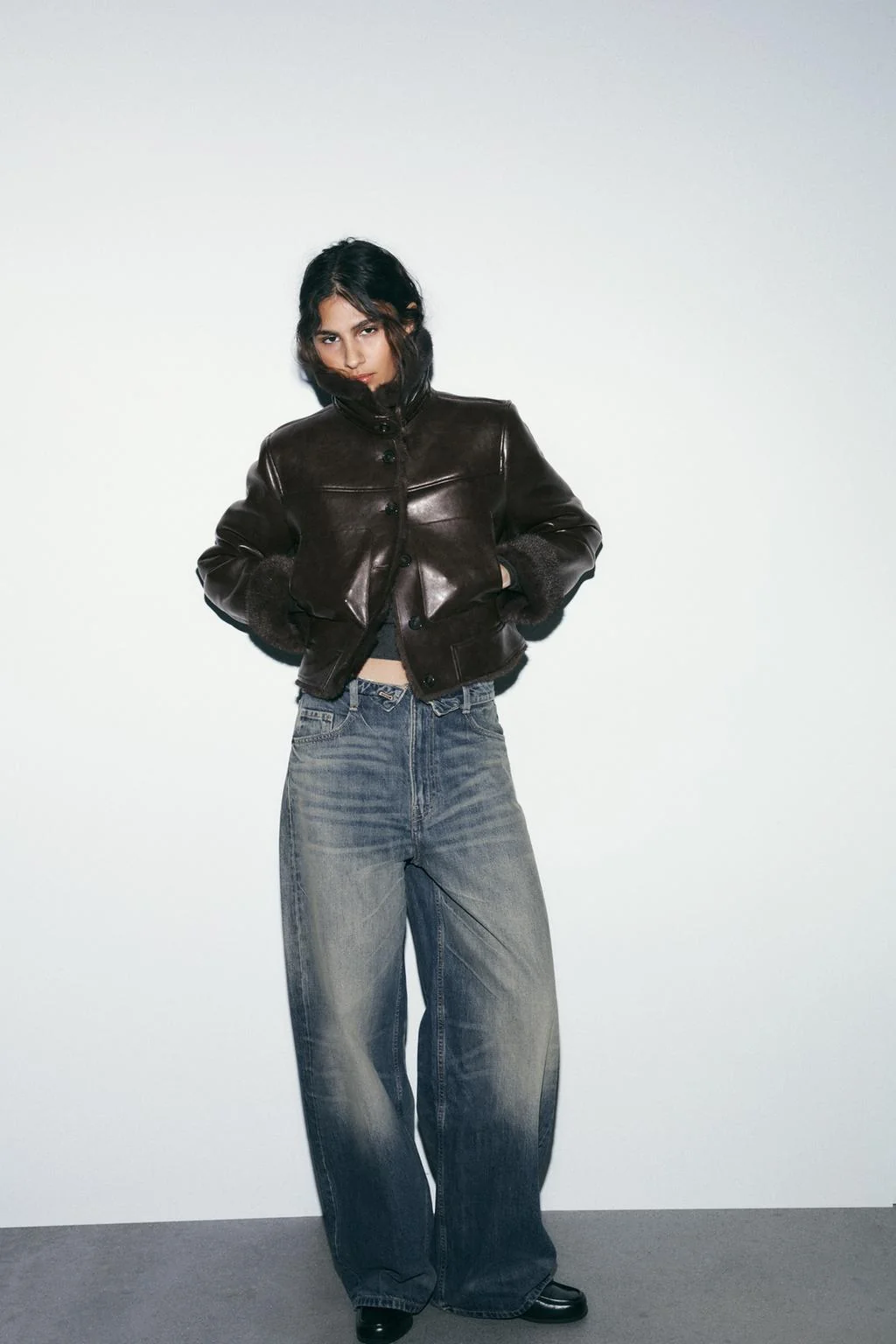 Двулицейная куртка из искусственного меха