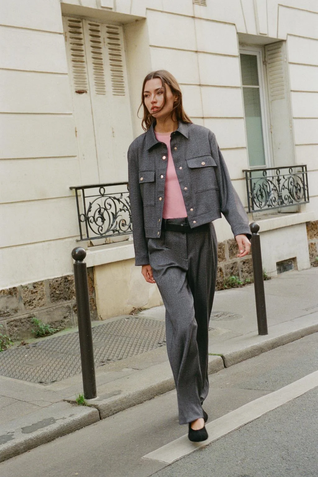 Прямые брюки в ёлочку