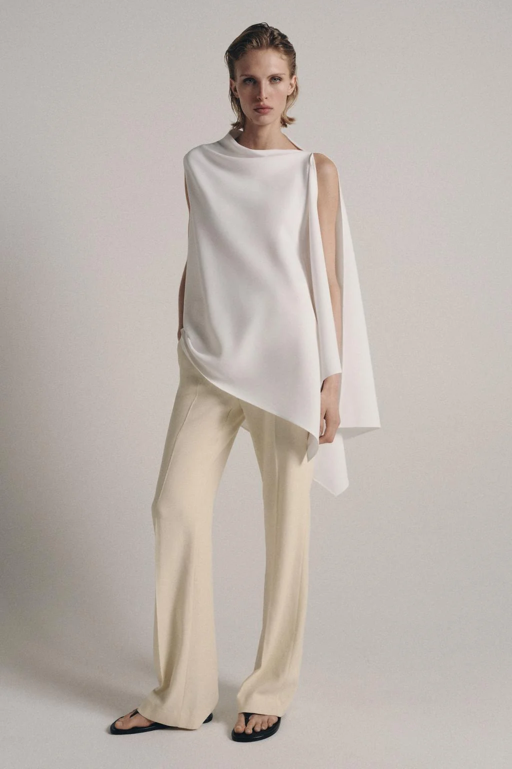 Брюки с заниженной талией и расклешением ZW COLLECTION