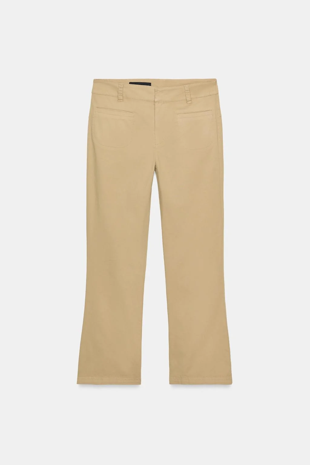 Мини-клеш брюки с карманами — Флэр