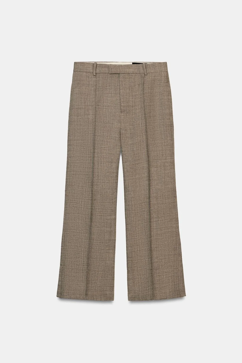 Укороченные клеш брюки из шерстяной смеси ZW COLLECTION