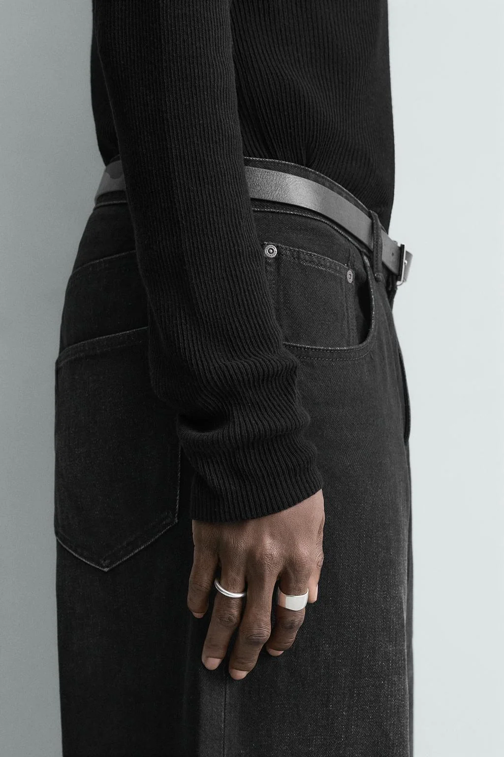 Набор из 2 комбинированных металлических колец