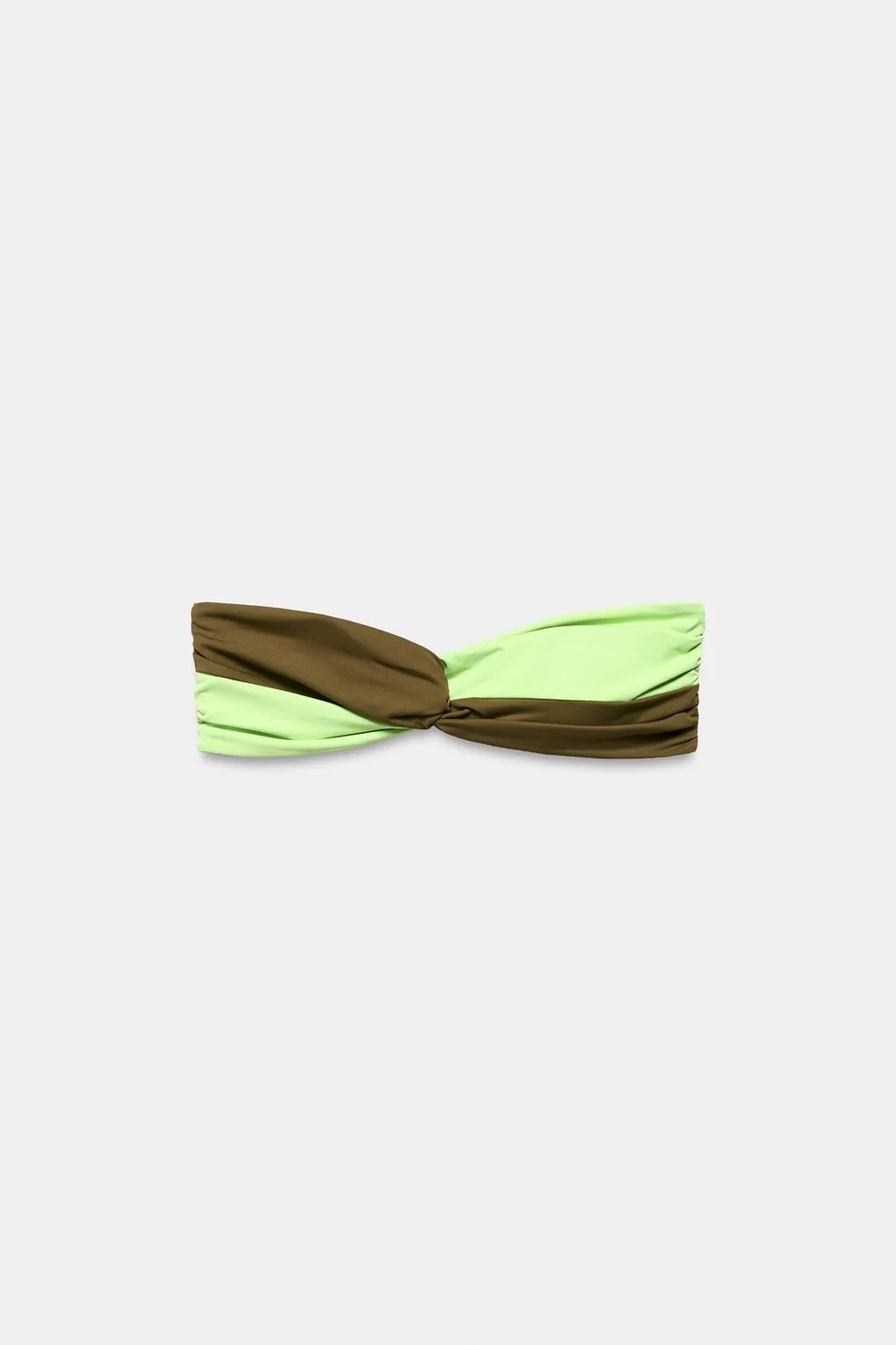 Комбинированный bandeau-топ для бикини