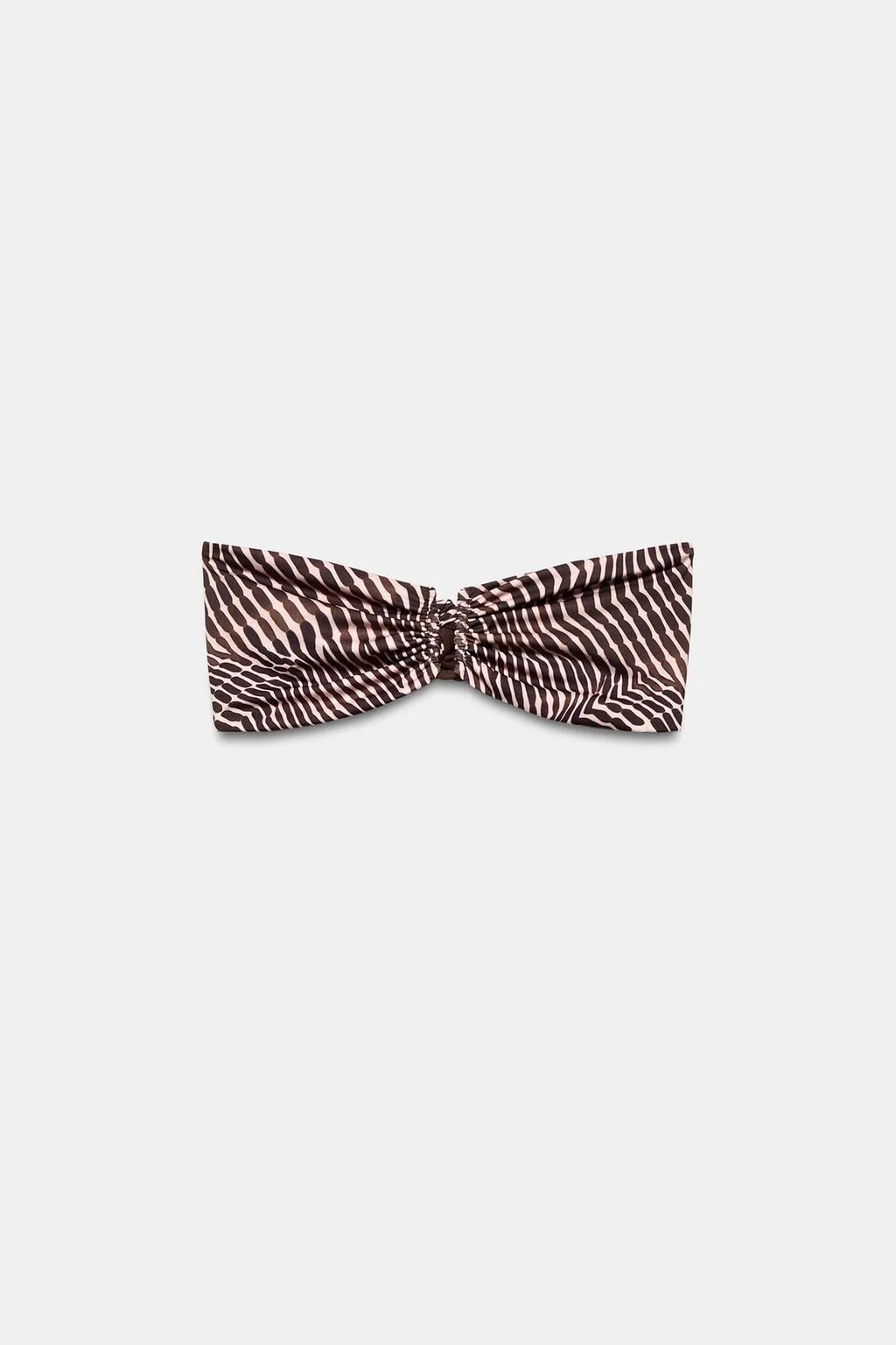 Реверсивный печатный bandeau-топ для бикини