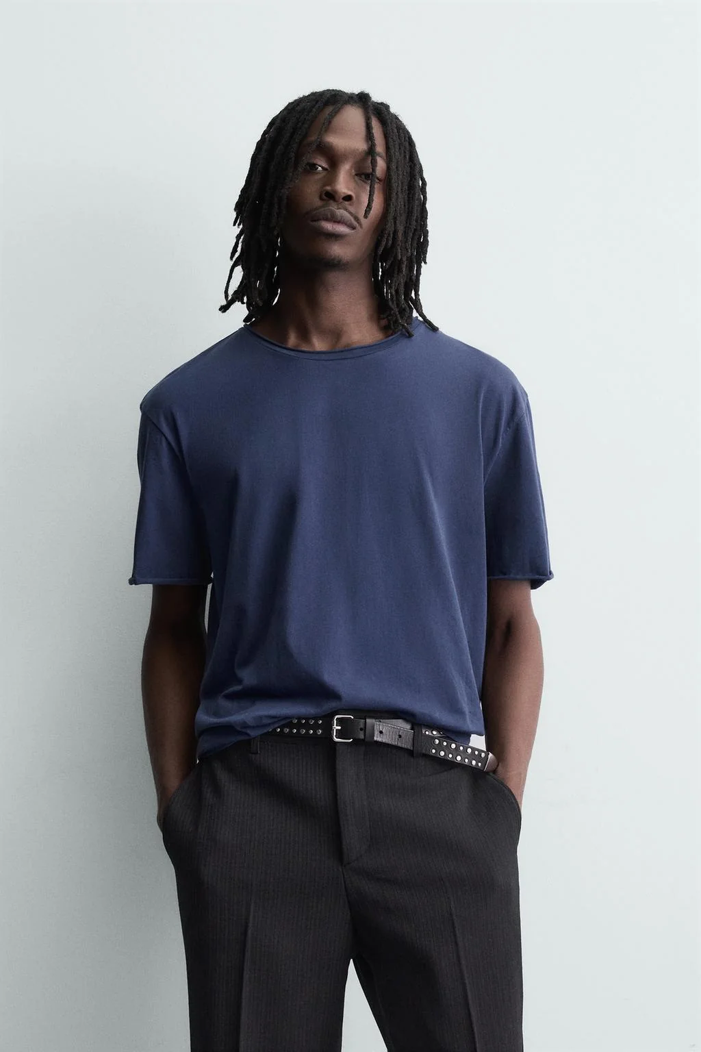 BASIC IRREGULAR FINISH T-SHIRT