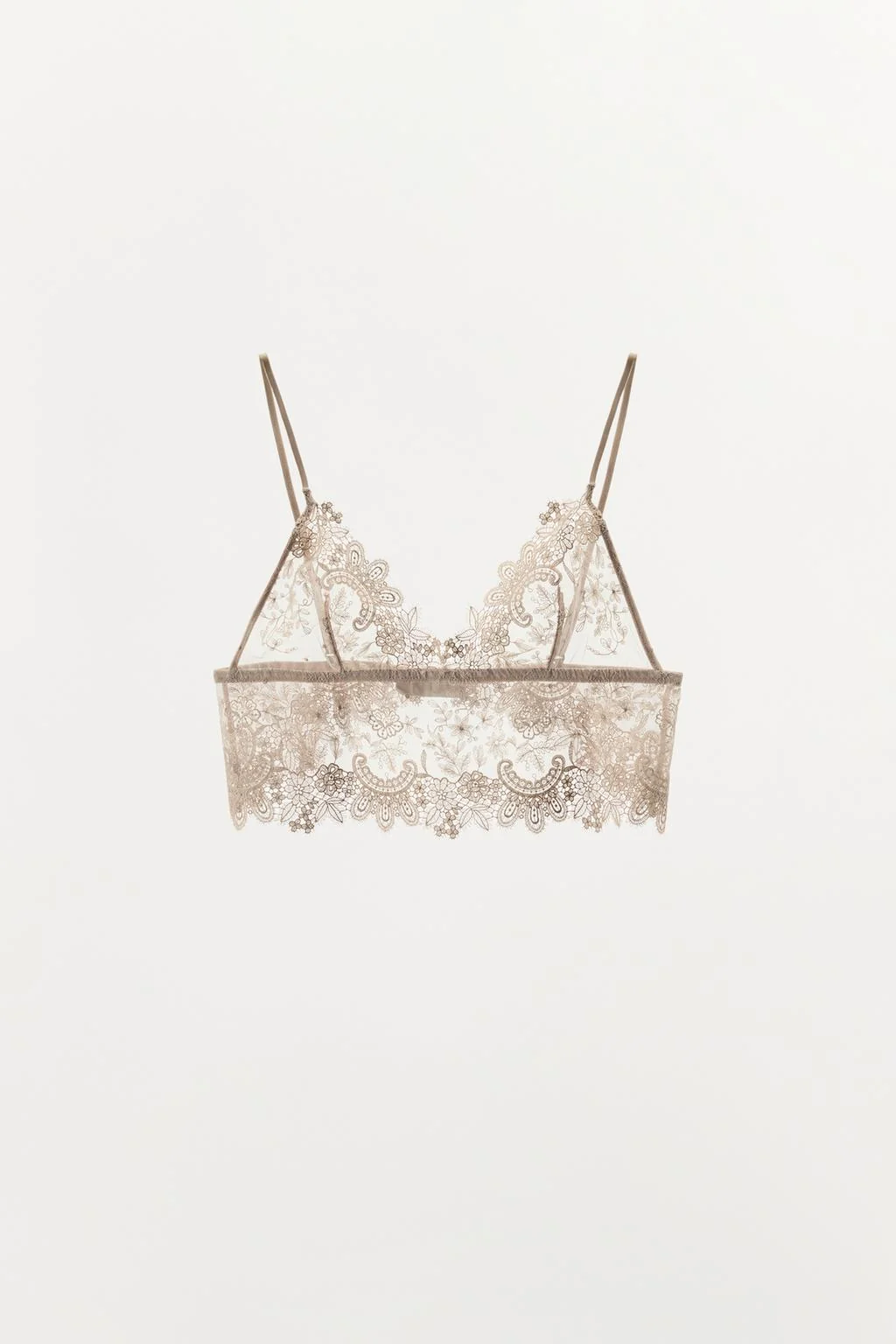 Кружевной треугольный бралетт