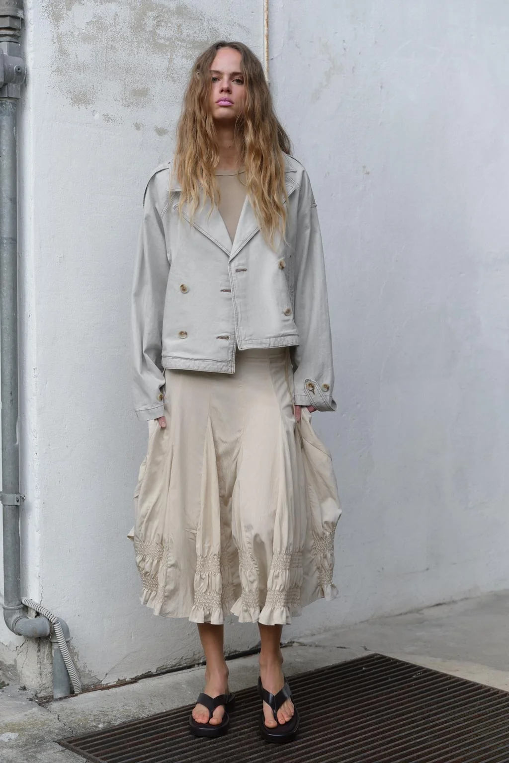 Юбка-миди с клином