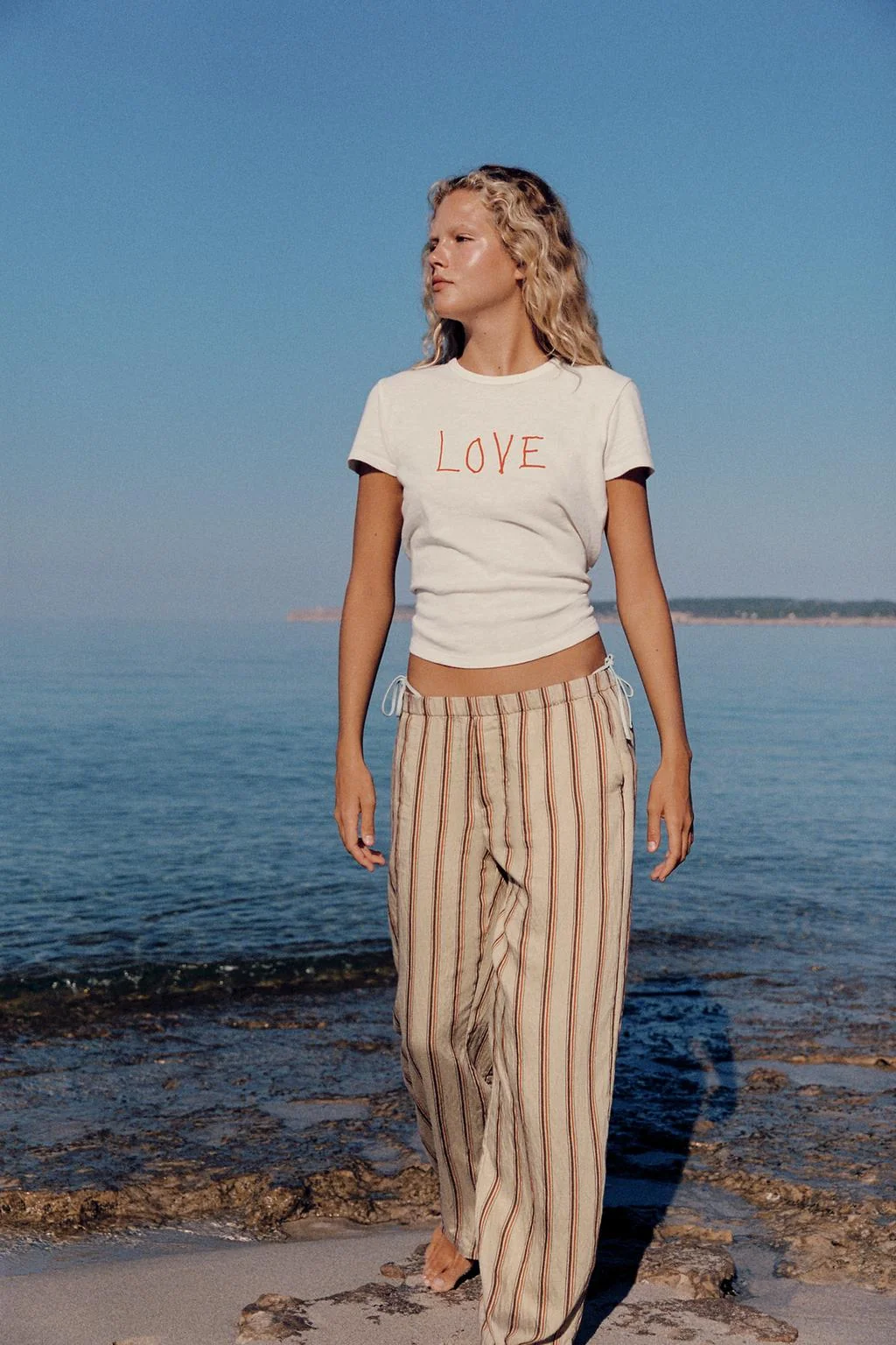 TEXT PRINT RUSTIC T-SHIRT