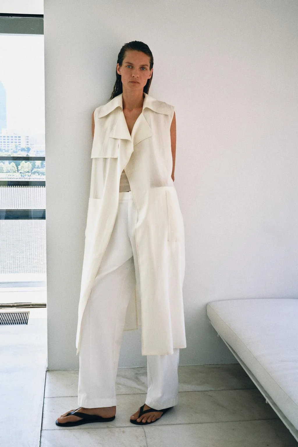 ZW COLLECTION длинный струящийся жилет