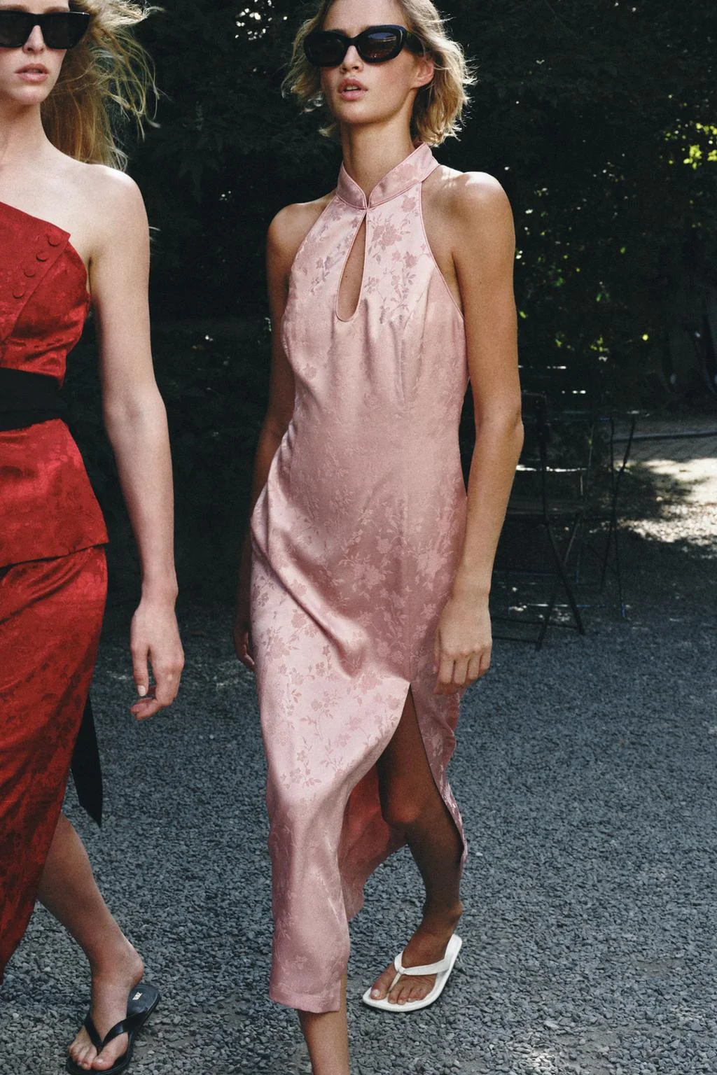 JACQUARD MIDI DRESS