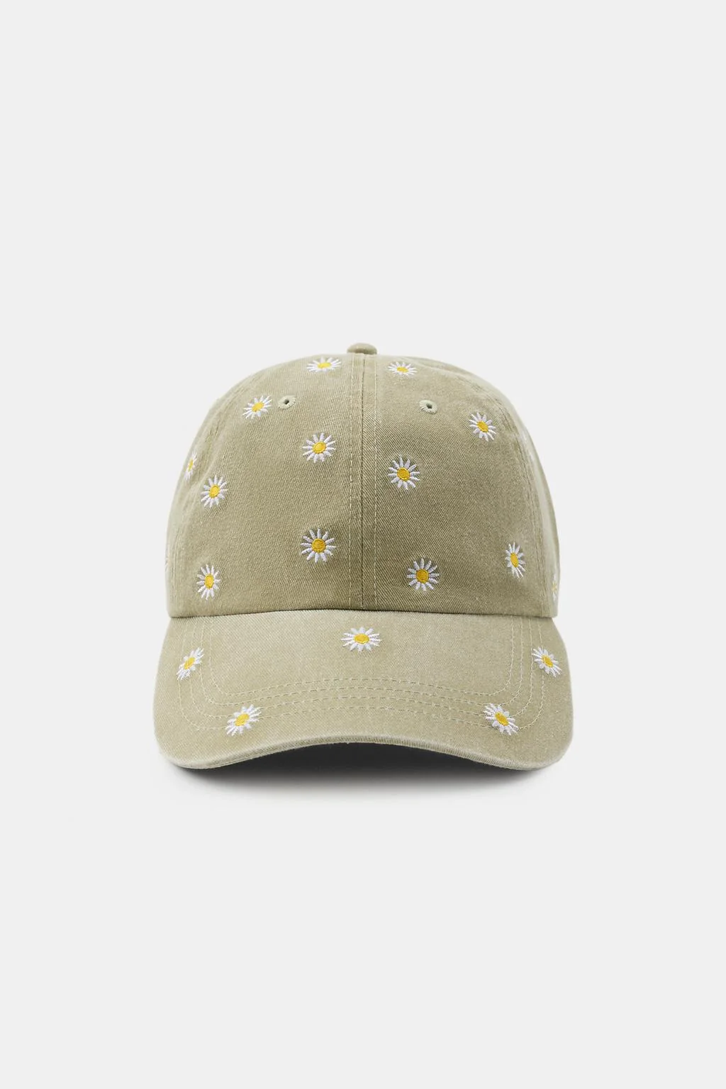 FLORAL EMBROIDERY TWILL CAP