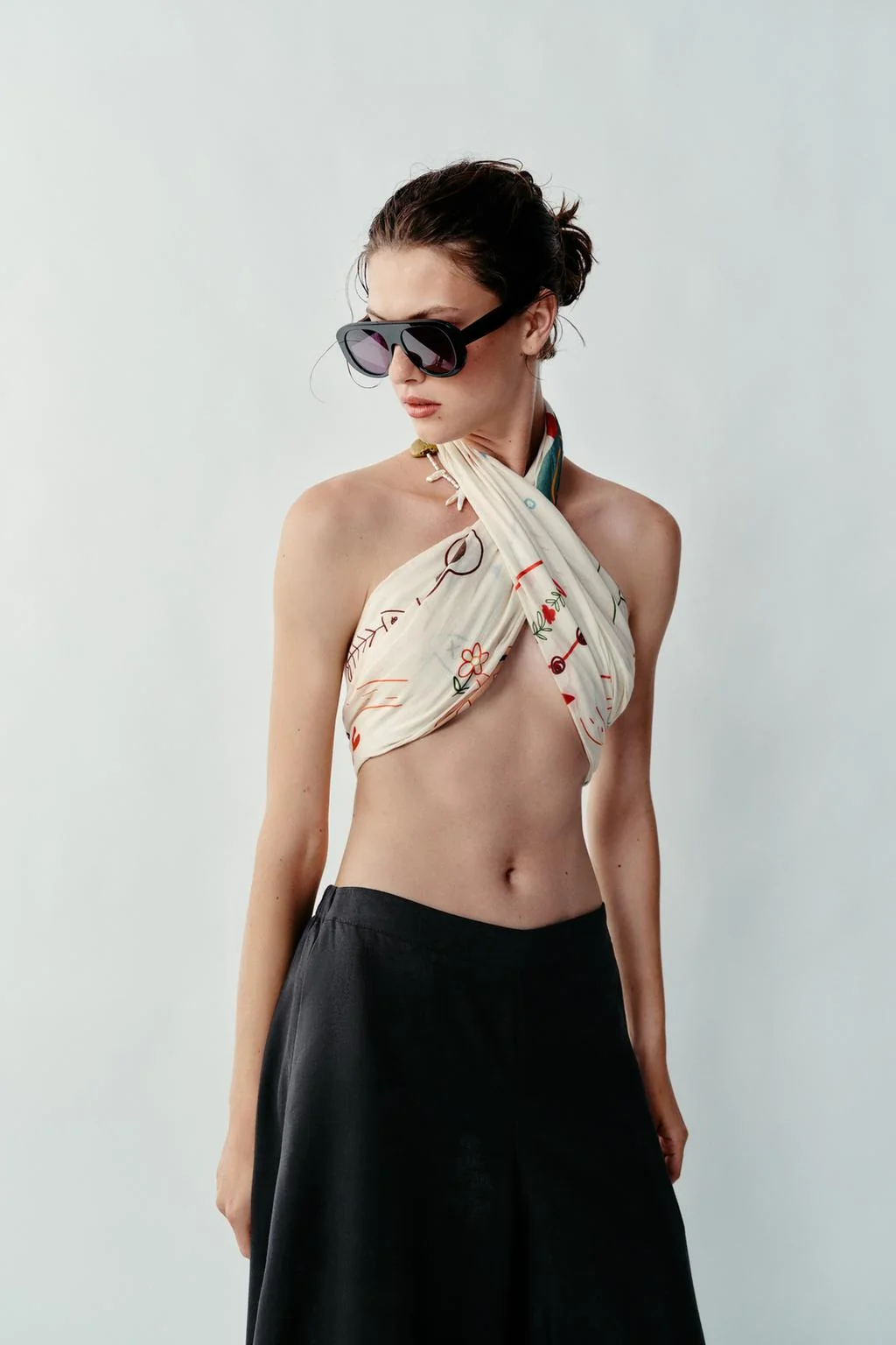 PATTERNED PRINT SCARF