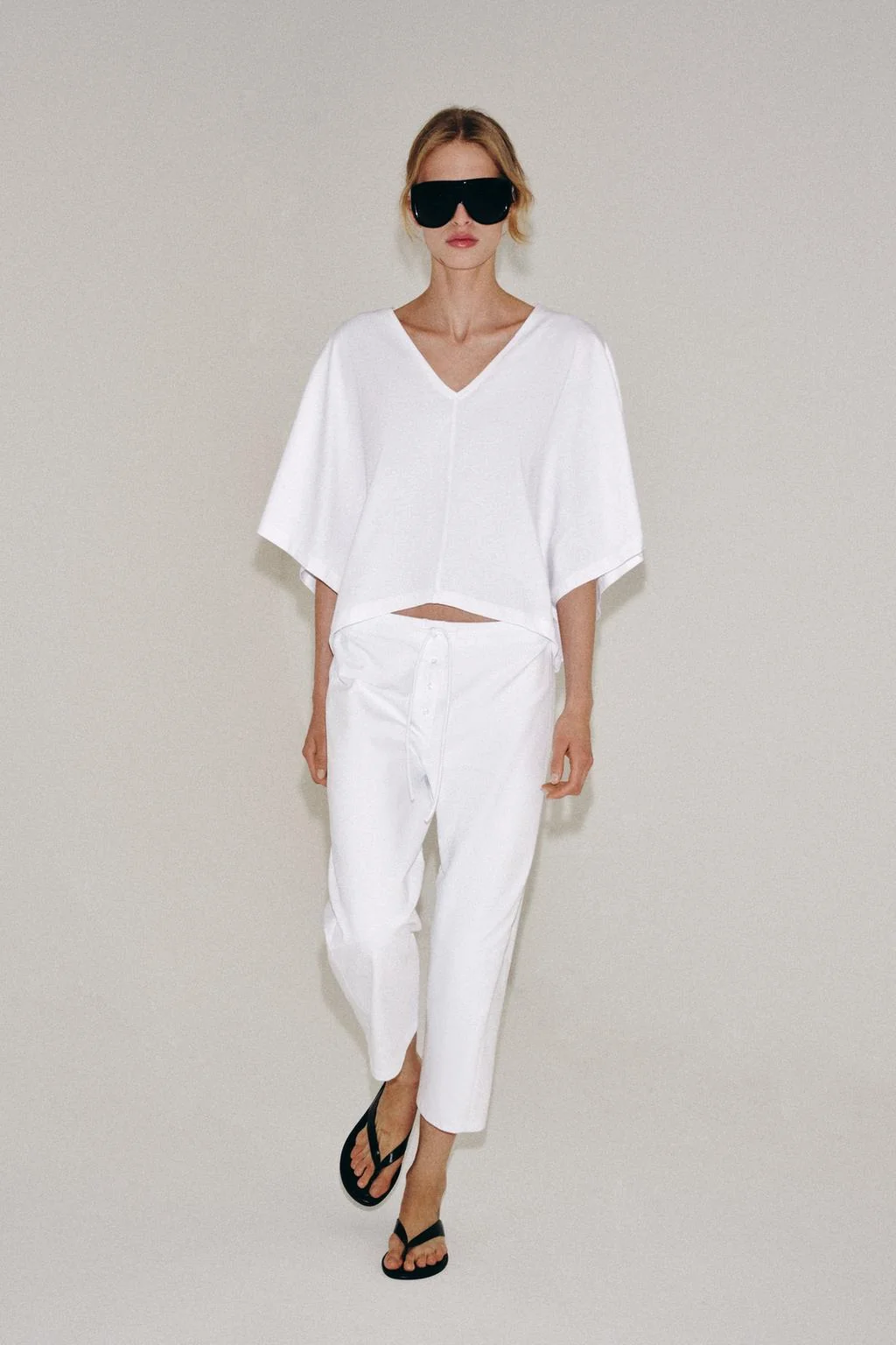 COTTON CAPE T-SHIRT