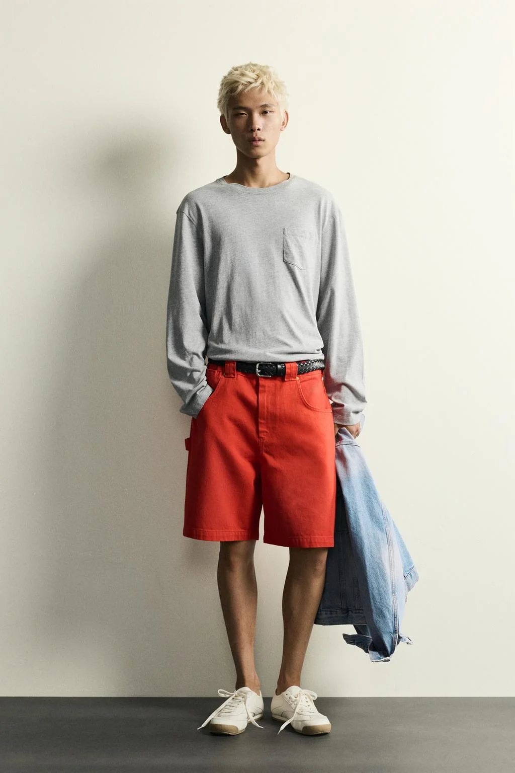 COTTON RELAXED FIT BERMUDA SHORTS